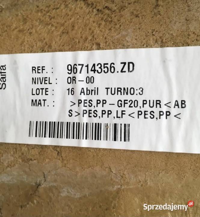 DYWAN WYKŁADZINA ŚRODKOWA TYŁ BERLINGO III 3 osobowe świętokrzyskie Działoszyce sprzedam