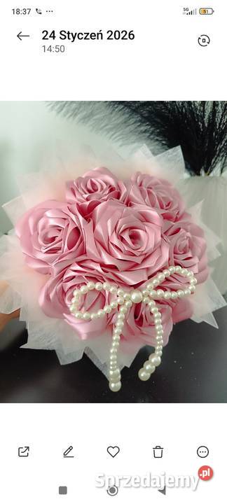 Mały flower box kwiaty roze Lipiny