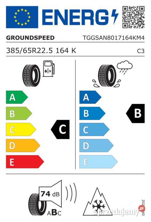 Groundspeed GSZX02 38565 R225 164 K Nowa opona Zarębki sprzedam