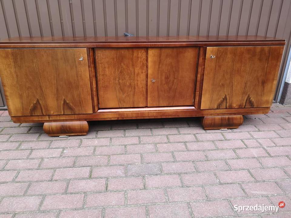 Komoda Niska ARTDECO RTV Orzech 186 Stara Antyk Swarzędz sprzedam