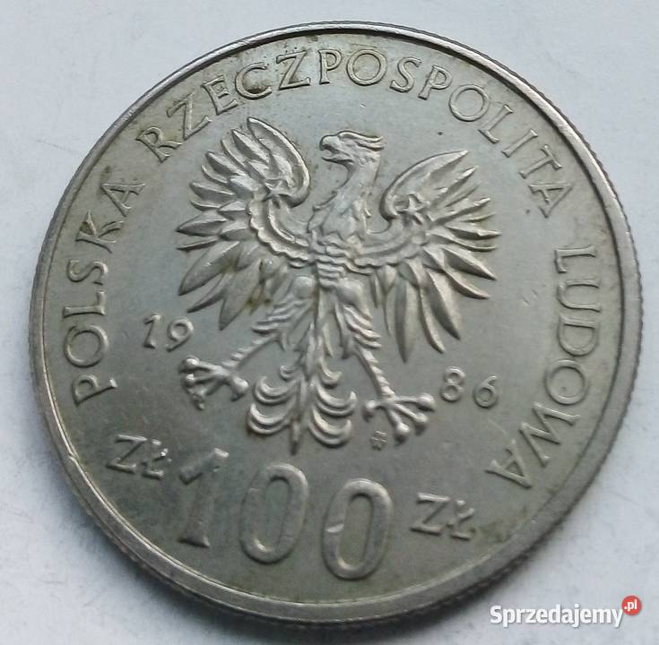POLSKA100 1986 rCuNiWŁADYSŁAW ŁOKIETEK