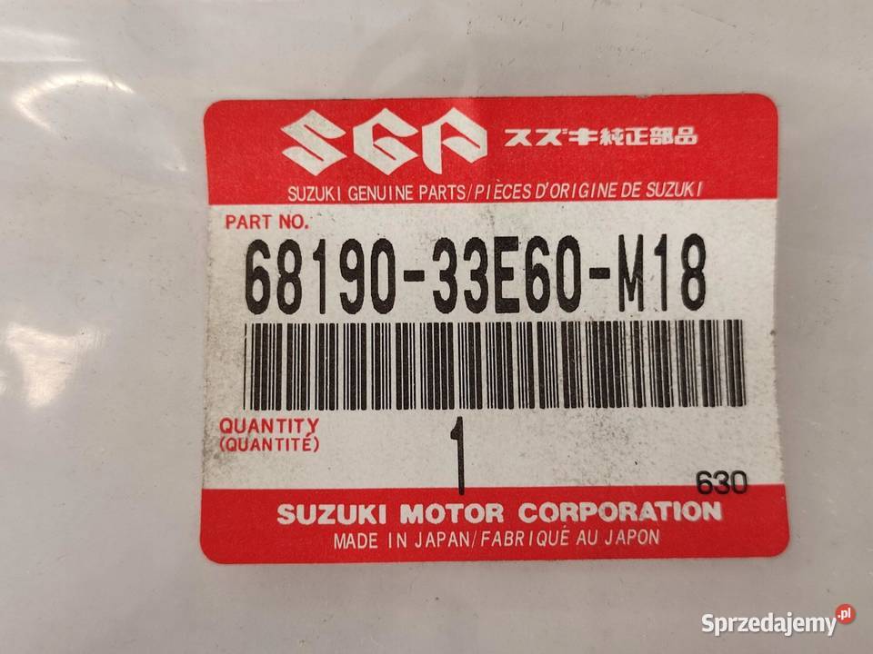 NAKLEJKA LEWY BOCZEK SUZUKI GSXR750 9699 NOWA