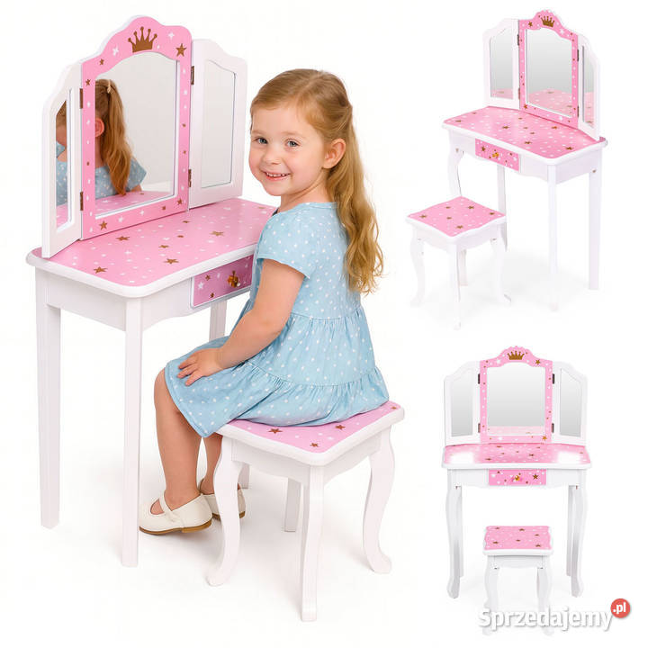 Duża toaletka zabawkowa dziewczynki potrójne Smogorzów