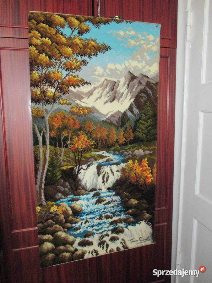 Piękny kilim dywanowy Tkaniny Stargard