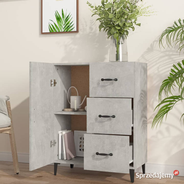 Szafka szarość betonu 695x34x90 materiał Warszawa