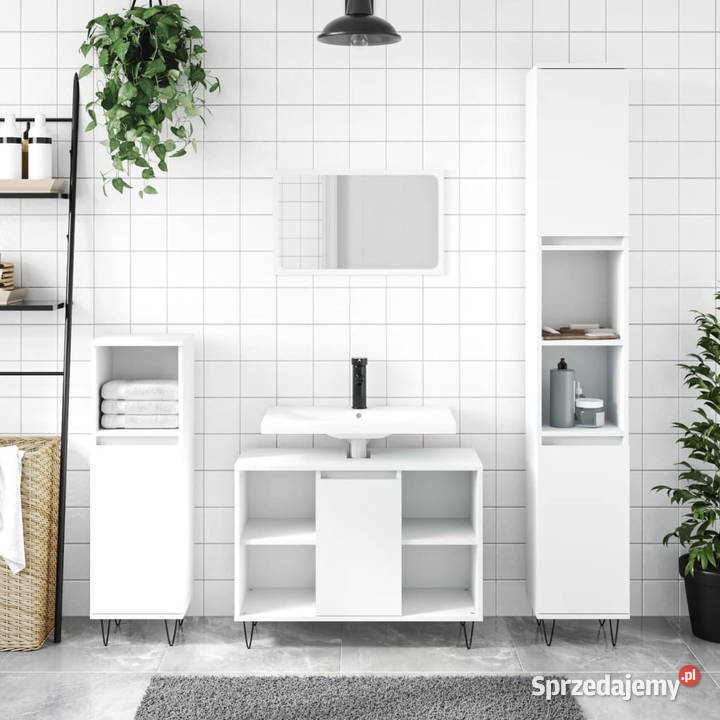 Szafka łazienkowa biała 80x33x60 materiał Warszawa