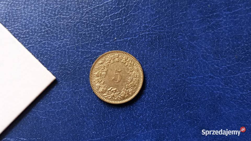Stare monety 5 rappen 1988 Szwajcaria