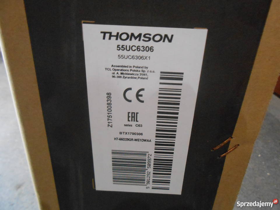 TV THOMSON 55 SmartTV 4K UHD Katowice