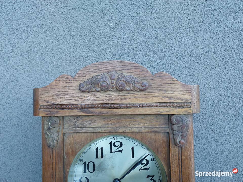 118 Stary zegar ścienny Mauthe przedwojenny pomorskie