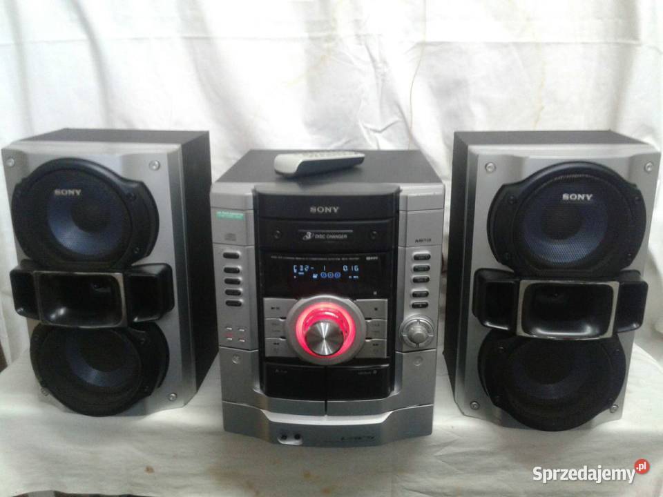 wieża SONY 3xCD 2xkaseta radio RDS pilot świętokrzyskie Ostrowiec Świętokrzyski