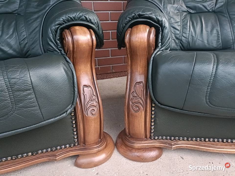 Sprzedam wypoczynek 321 ze skóry Konin