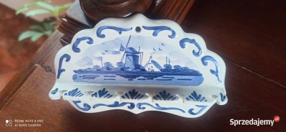 Wieszak Porcelana Wiatrak Syg Delft Holland Gdańsk