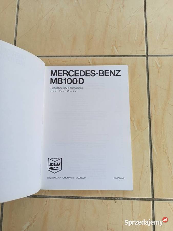 Książka Mercedes Benz MB 100D łódzkie Zgierz
