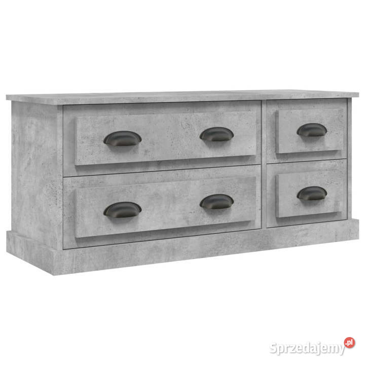 Szafka pod TV szarość betonu 100x355x45 WM816452 Warszawa