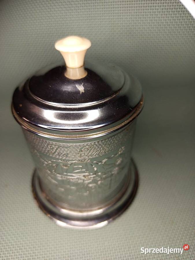 Mały orientalny blaszany pojemnik na herbatę mazowieckie Warszawa