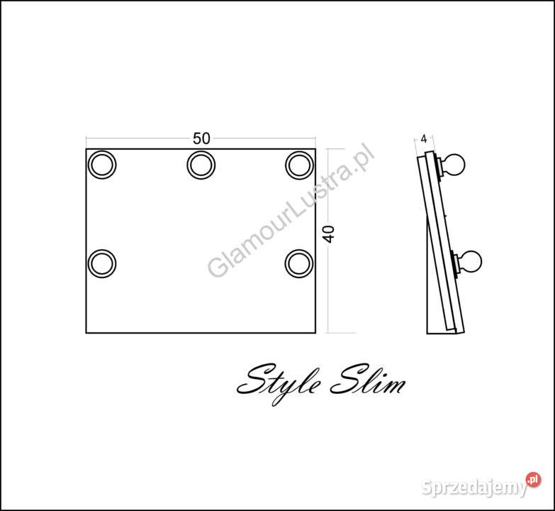 Lustro do wizażu STYLE Slim Tafla 5040 Nowy Targ