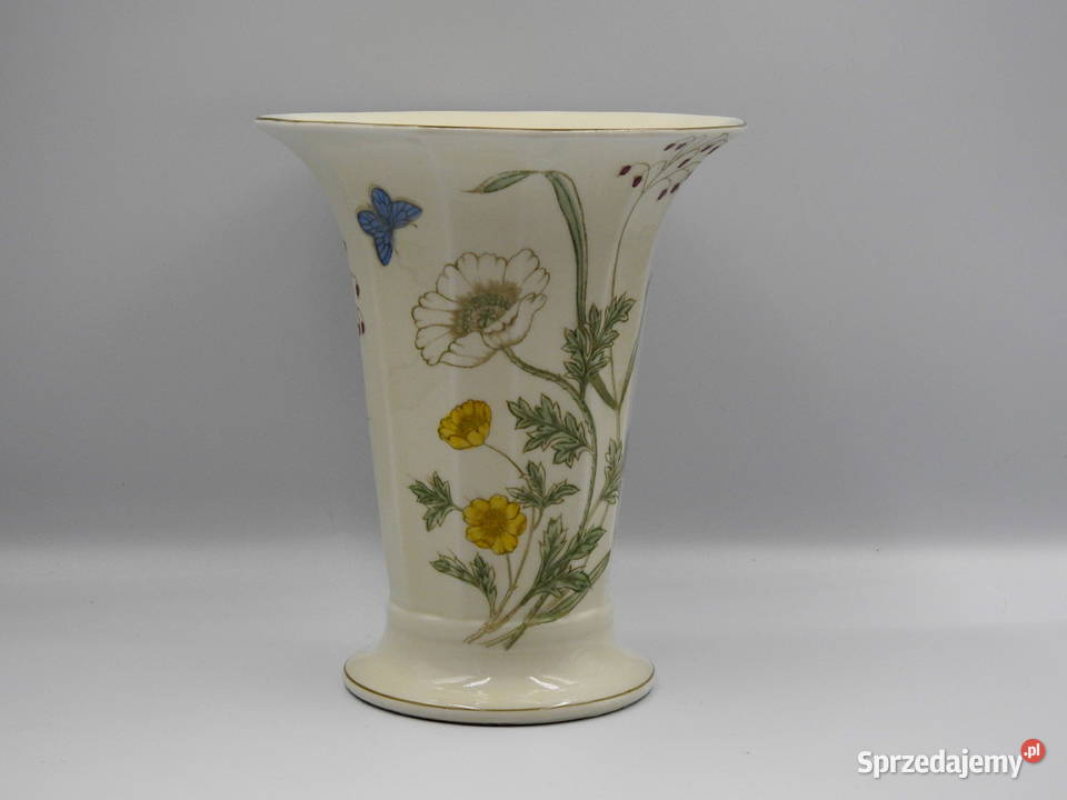 Piękny duży porcelanowy wazon sygnowany Inowrocław
