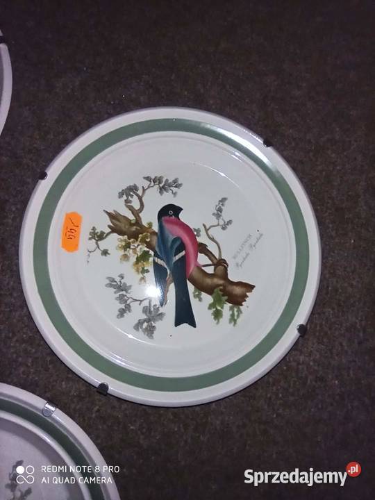 Talerzyk Ptaki Brytanii Portmeiron Made in Gdańsk