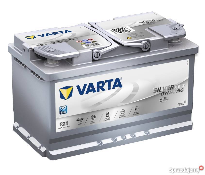 Akumulator VARTA Silver Dynamic AGM F21 80Ah800A Piotrków Trybunalski