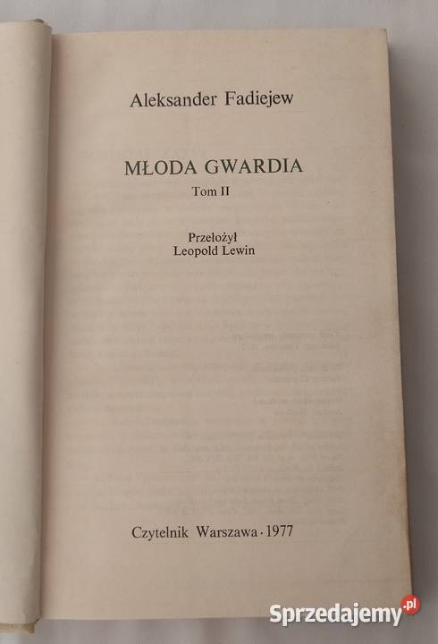 MŁODA GWARDIA Aleksander Fadiejew Tom 1 i 2 Hajnówka