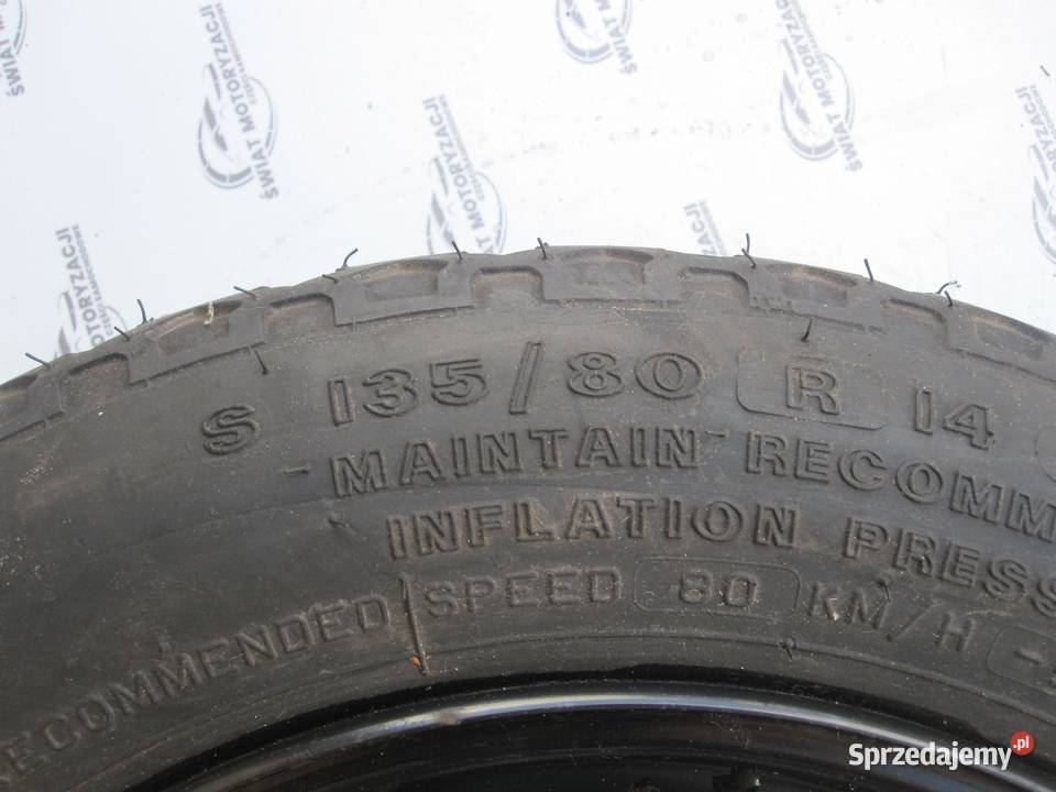 ALFA ROMEO FIAT LANCIA koło dojazdowe 1358014