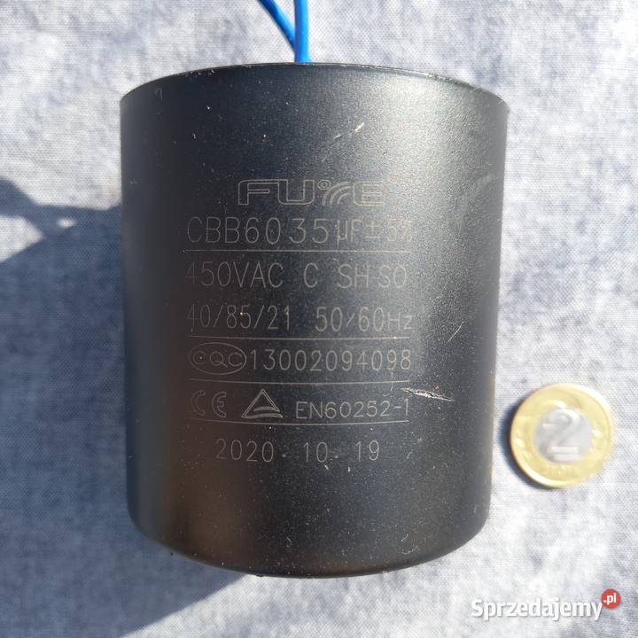 kondensator silnikowy 35 MikroFaradów 450V AC lubelskie Zemborzyce Podleśne