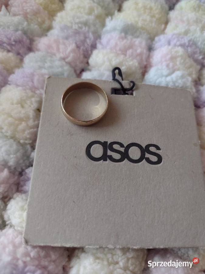 ASOS rozmiar 15 złota obrączka pierścionek NOWY Pierścionki Kraków