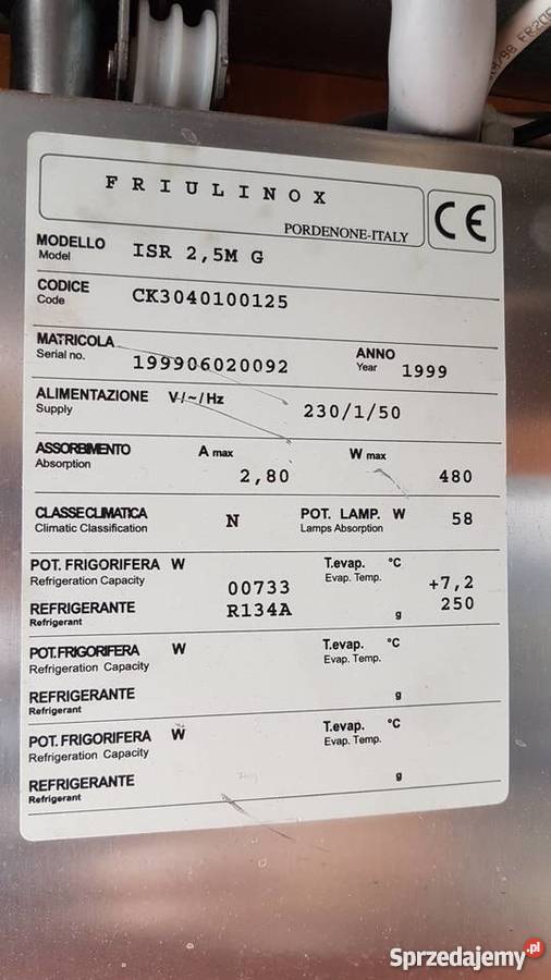 Witryna chłodnicza CARAUELL mod ISR 25M G Krotoszyn sprzedam
