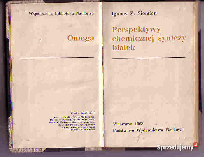 3900 PERSPEKTYWY CHEMICZNEJ SYNTEZY BIAŁEK IGNAC Czyrna