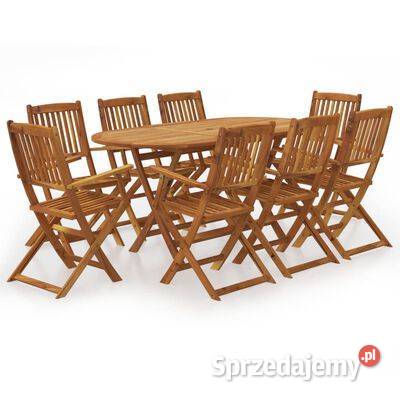 vidaXL 9cz zestaw składanych mebli ogrodowych Warszawa