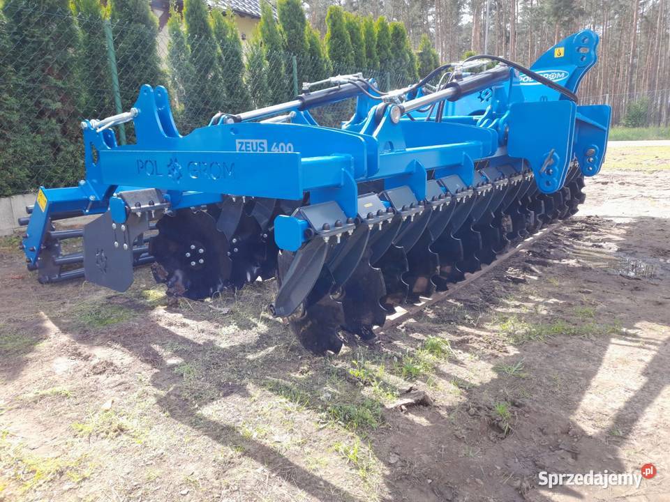Brona talerzowa składana hydraulicznie 4 6 m wielkopolskie Nądnia