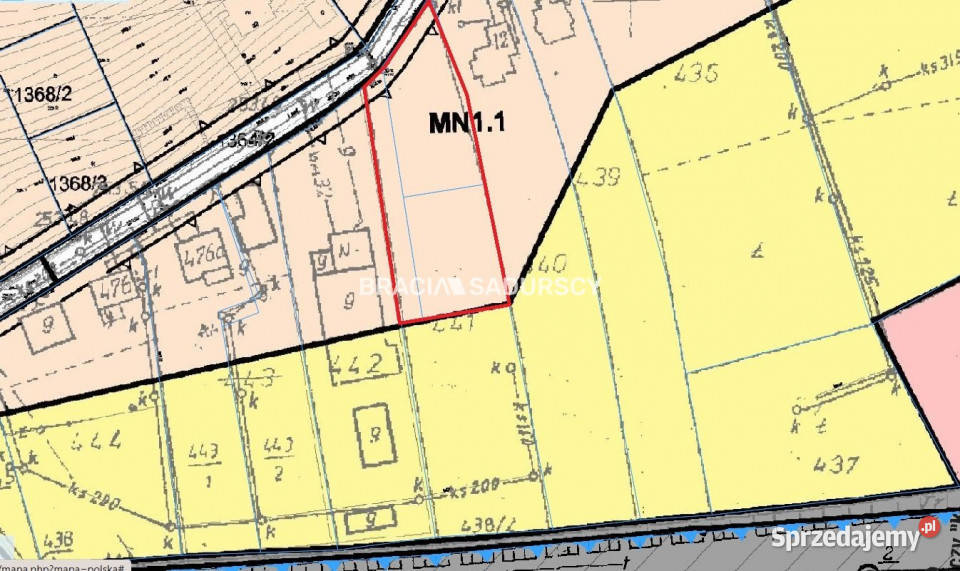Działka Krzeszowice 1740m2