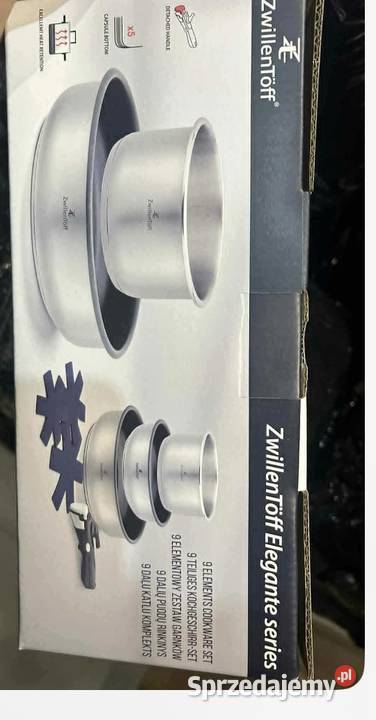 199 Zestaw stalowych garnków z patelniami z śląskie Zabrze