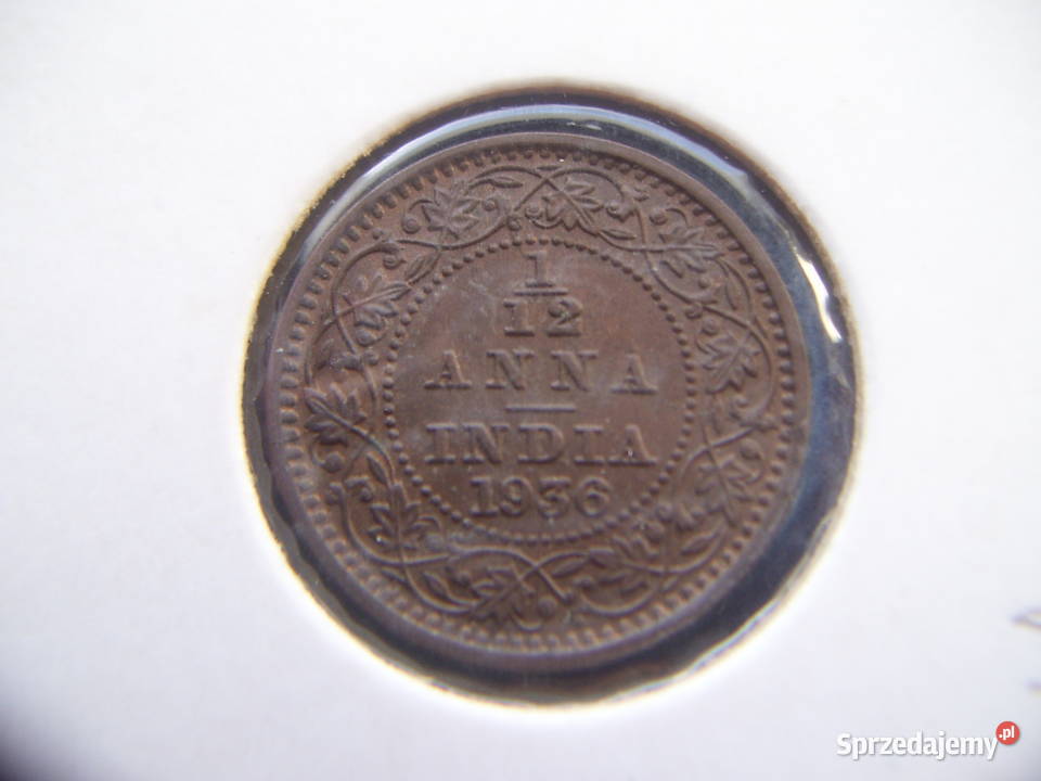Stare monety 112 anny 1936 Indie Brytyjskie Lesko