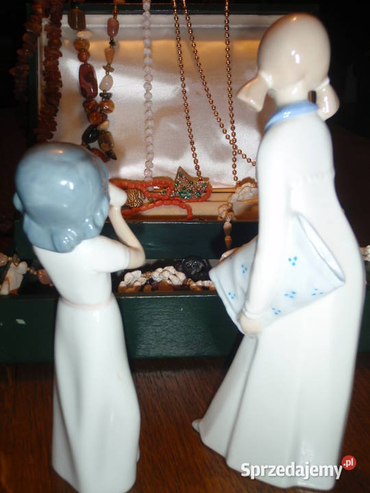Hiszpanska porcelana Casades figurki dziewczat małopolskie Kraków