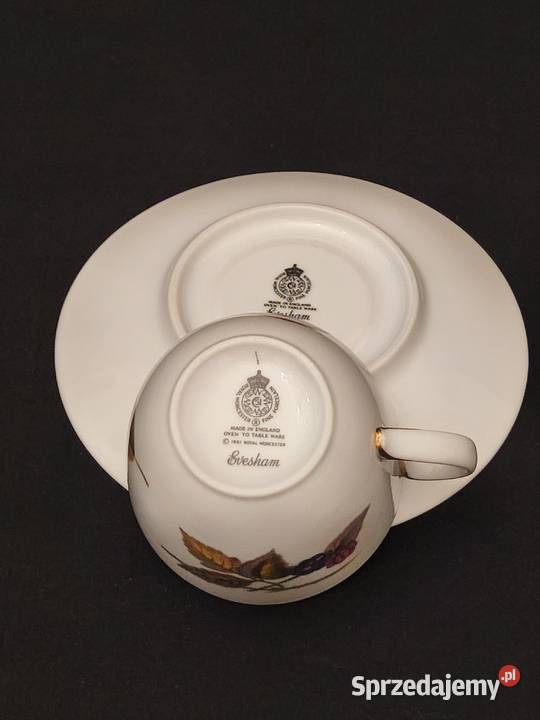 Zestaw kawowy angielski Royal Worcester Evesham Chełm