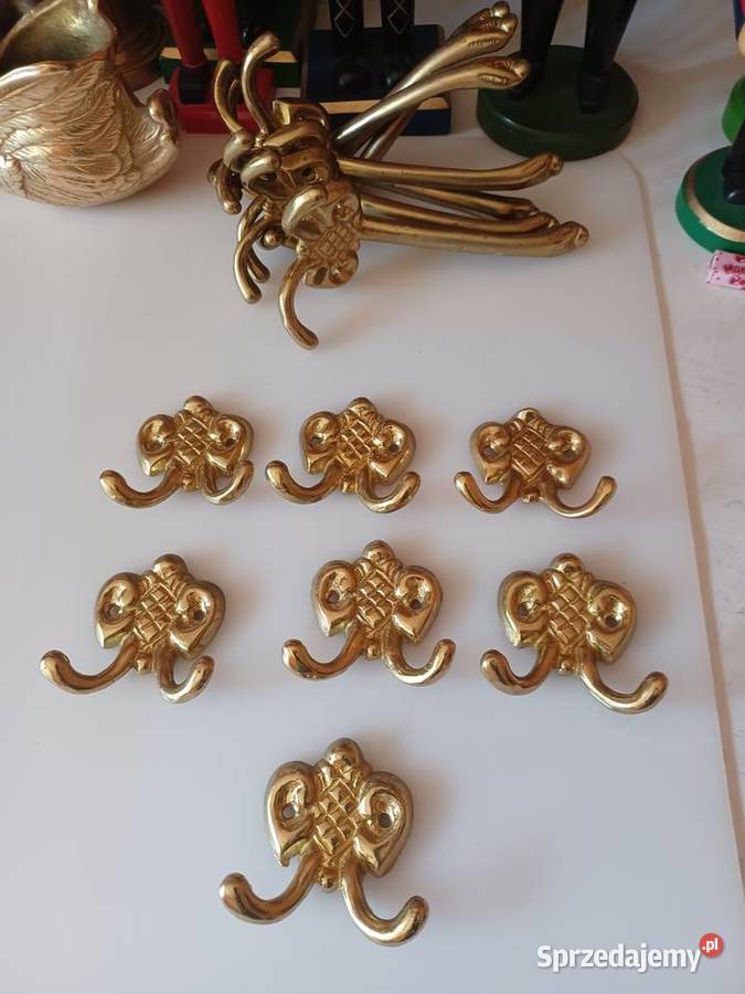 Mosiężny wieszak Pozostałe Poznań sprzedam