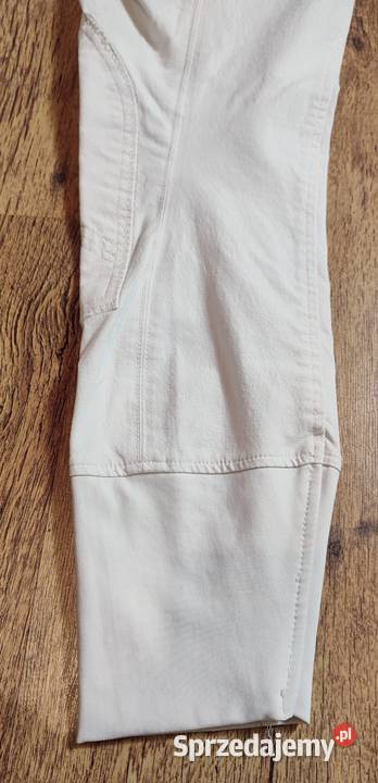 CRW damskie białe bryczesy rozmiar 44 elastyczne Pozostałe Jasień