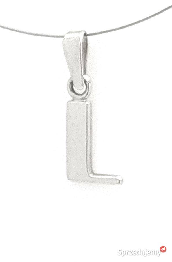 Srebrna zawieszka literka L NS50 NOWA WYPRZEDAŻ Poznań sprzedam