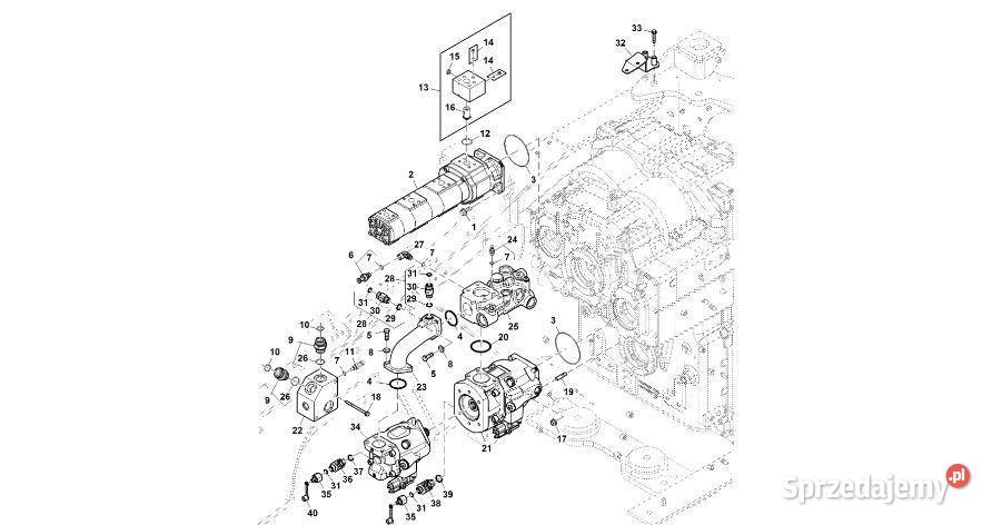 John Deere 9470RX Hydraulzawór ciśnieniowy wielkopolskie Jastrzębniki