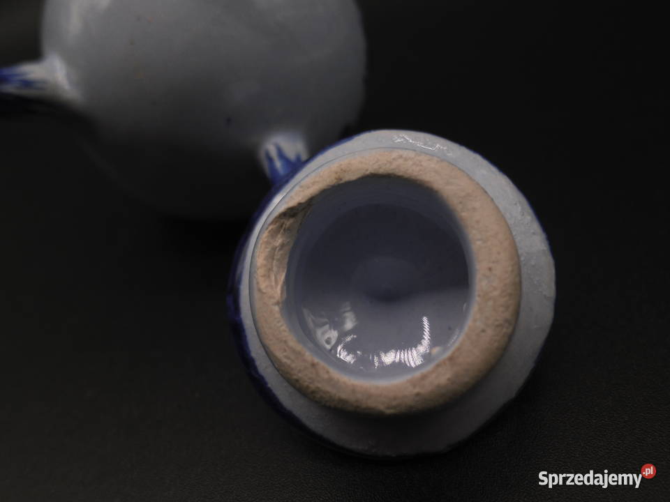 Zamykany ceramiczny ręcznie malowany pojemnik sprzedam