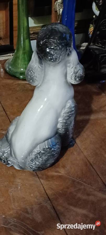 PUDEL CERAMIKA FIGURA BEZ SYGNATURY