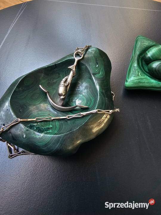 Srebrny naszyjnik kotwica ryba Warszawa