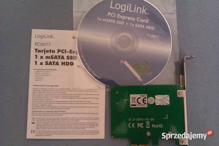adapter mSATA SATA 3 HDDSSD na PCIe x1 LogiLInk Warszawa