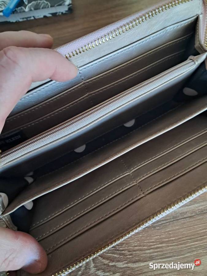 nowy portfel anne klein kolor pudrowy róż brak