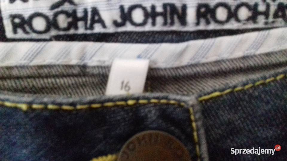 spodnie jeansowe damskie RochaJohnRocha rybaczki Do kolan Spodnie mazowieckie Warszawa