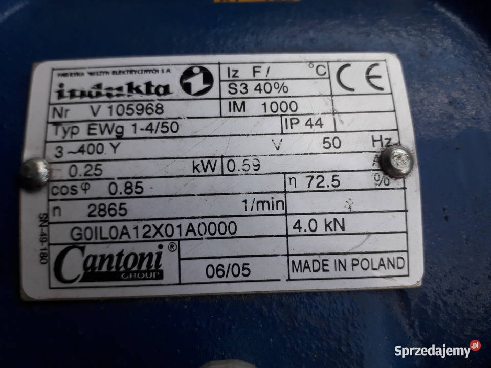 Silnik Elektryczny wibracyjny 3 fazowy podkarpackie Jarosław sprzedam