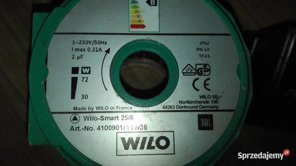 Pompa CO Wilo Smart 256Płytka regulacji obrotów Zbiersk-Cukrownia