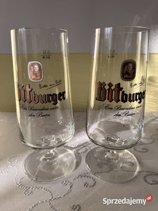 Zestaw 2 Szklanek Bitburger 03l Oryginalne przezroczysty śląskie Czerwionka-Leszczyny
