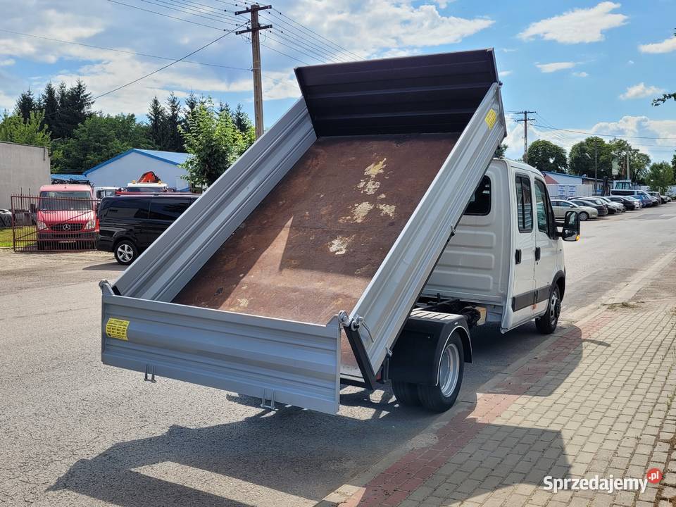Iveco Daily 35C12 Doka 7 osób Kiper 3m Pilot wspomaganie kierownicy Wywrotki Łańcut